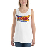 Sonic parody Tank Top- You're too Slow!!
