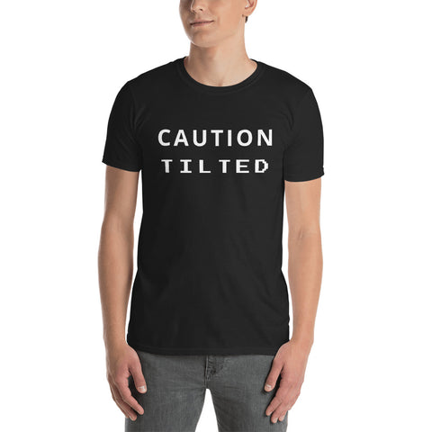 CAUTION TILTED TEE